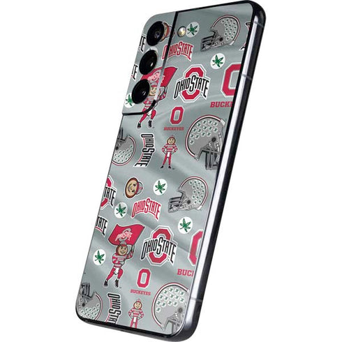 Ohio State University Pattern Galaxy S22 Plus Skin